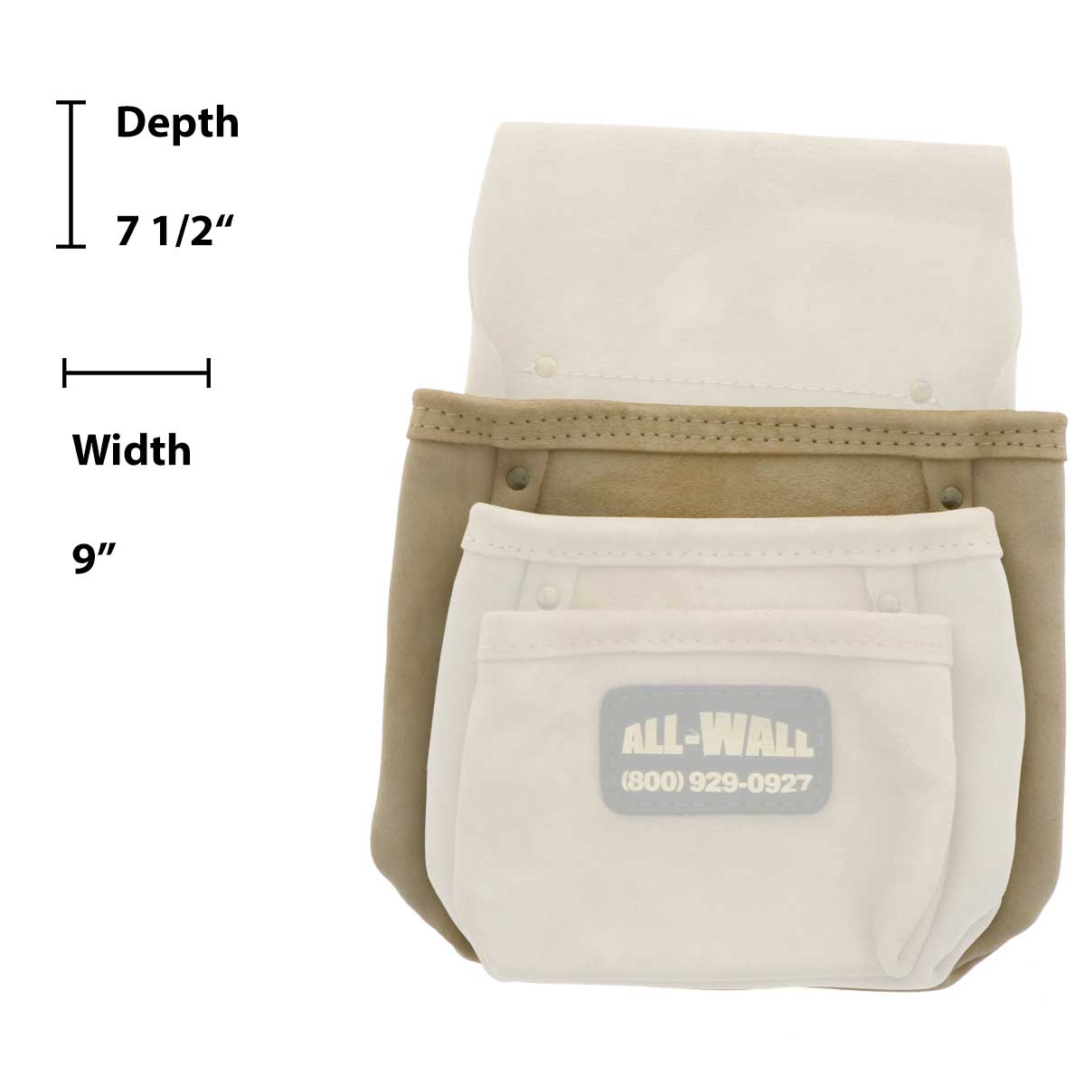3 Pocket Drywall Screw & Nail Pouch